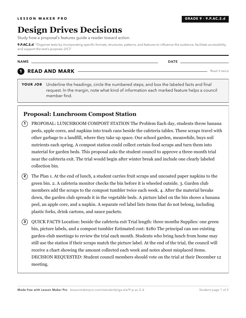 Preview of the 9.P.AC.2.d printable worksheet