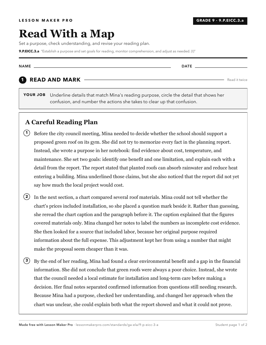 Preview of the 9.P.EICC.3.a printable worksheet