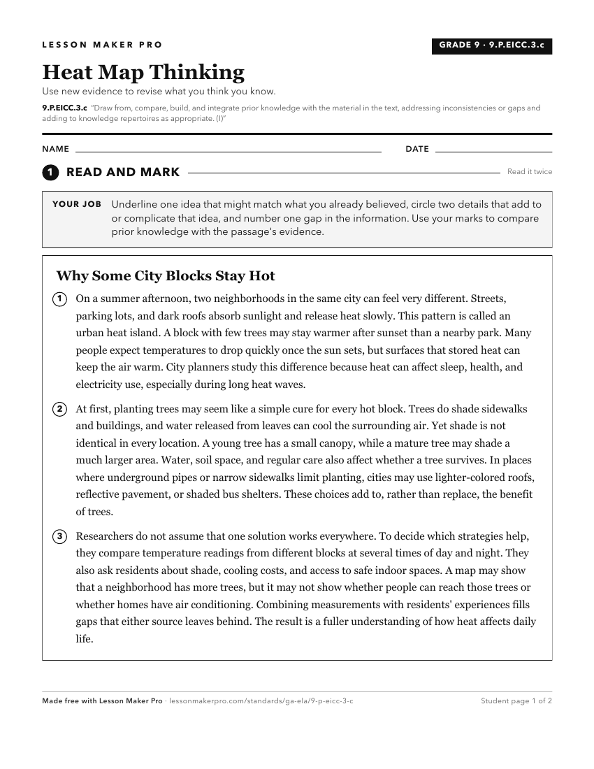 Preview of the 9.P.EICC.3.c printable worksheet