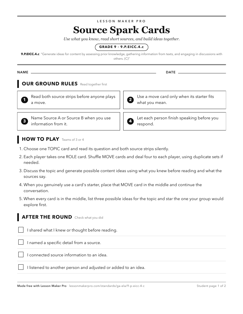 Preview of the 9.P.EICC.4.c printable worksheet