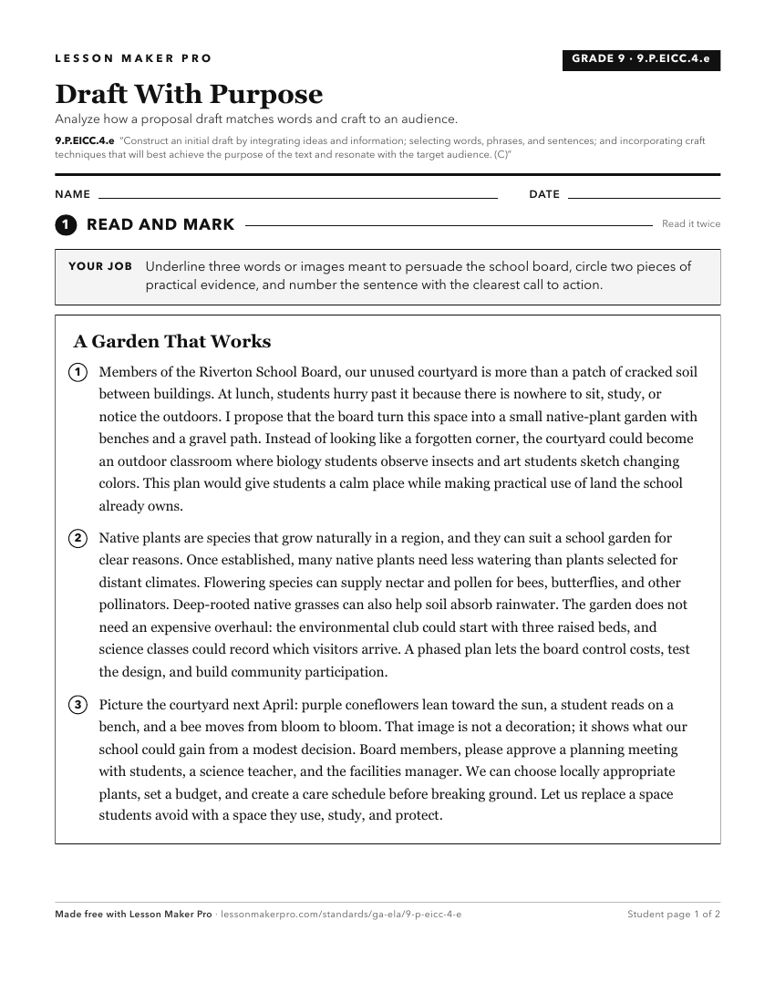 Preview of the 9.P.EICC.4.e printable worksheet