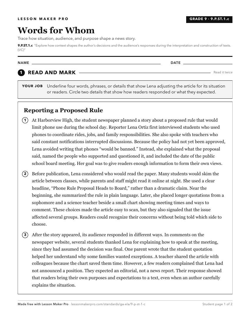 Preview of the 9.P.ST.1.c printable worksheet