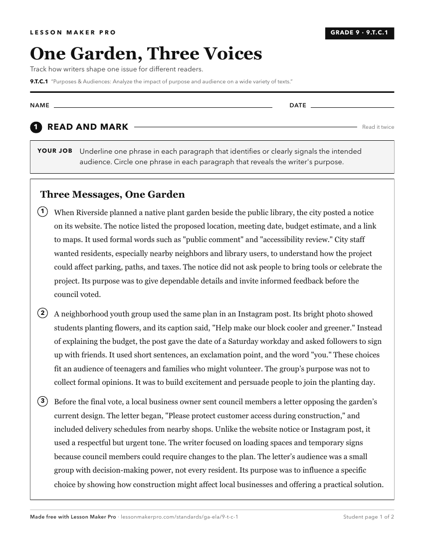 Preview of the 9.T.C.1 printable worksheet