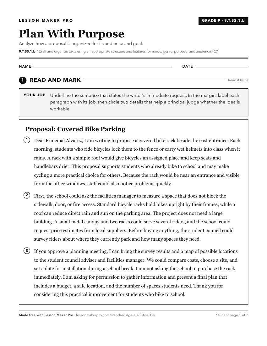 Preview of the 9.T.SS.1.b printable worksheet