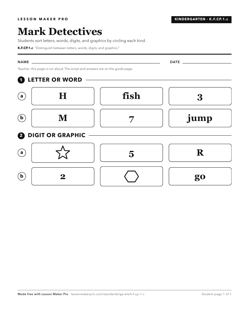 Preview of the K.F.CP.1.c printable worksheet