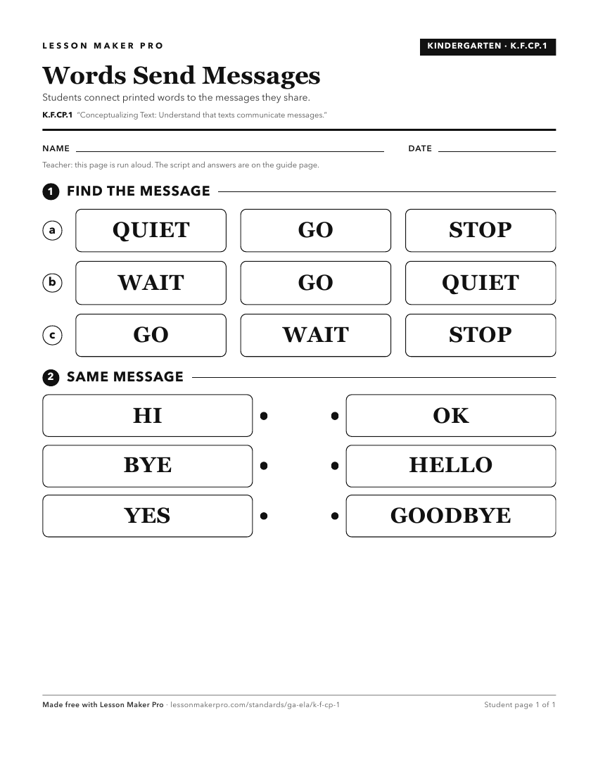 Preview of the K.F.CP.1 printable worksheet