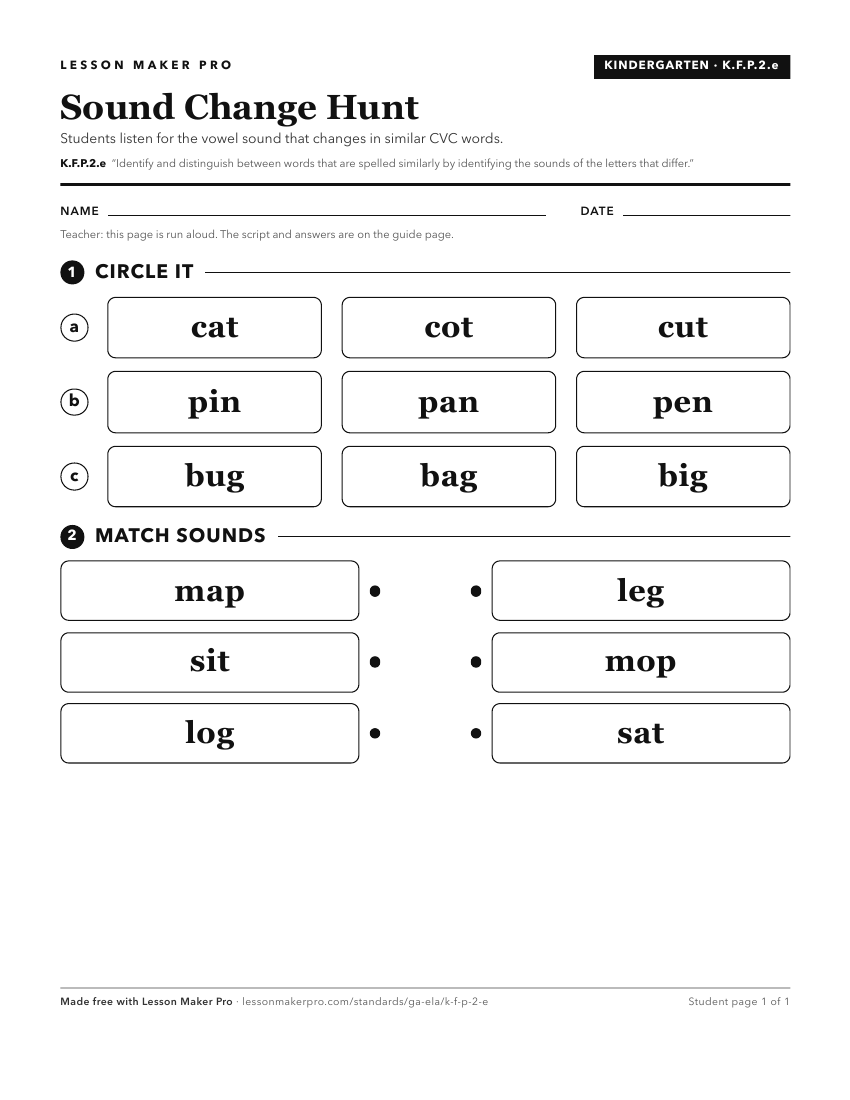 Preview of the K.F.P.2.e printable worksheet