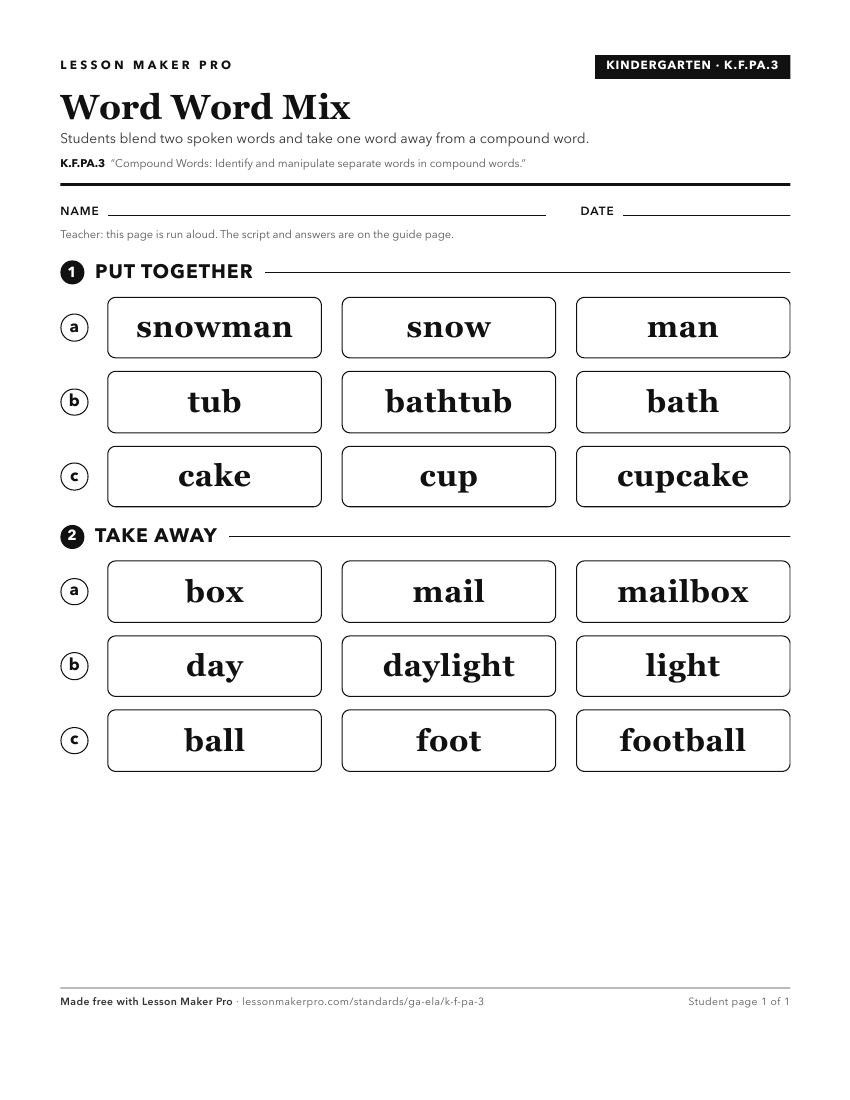 Preview of the K.F.PA.3 printable worksheet
