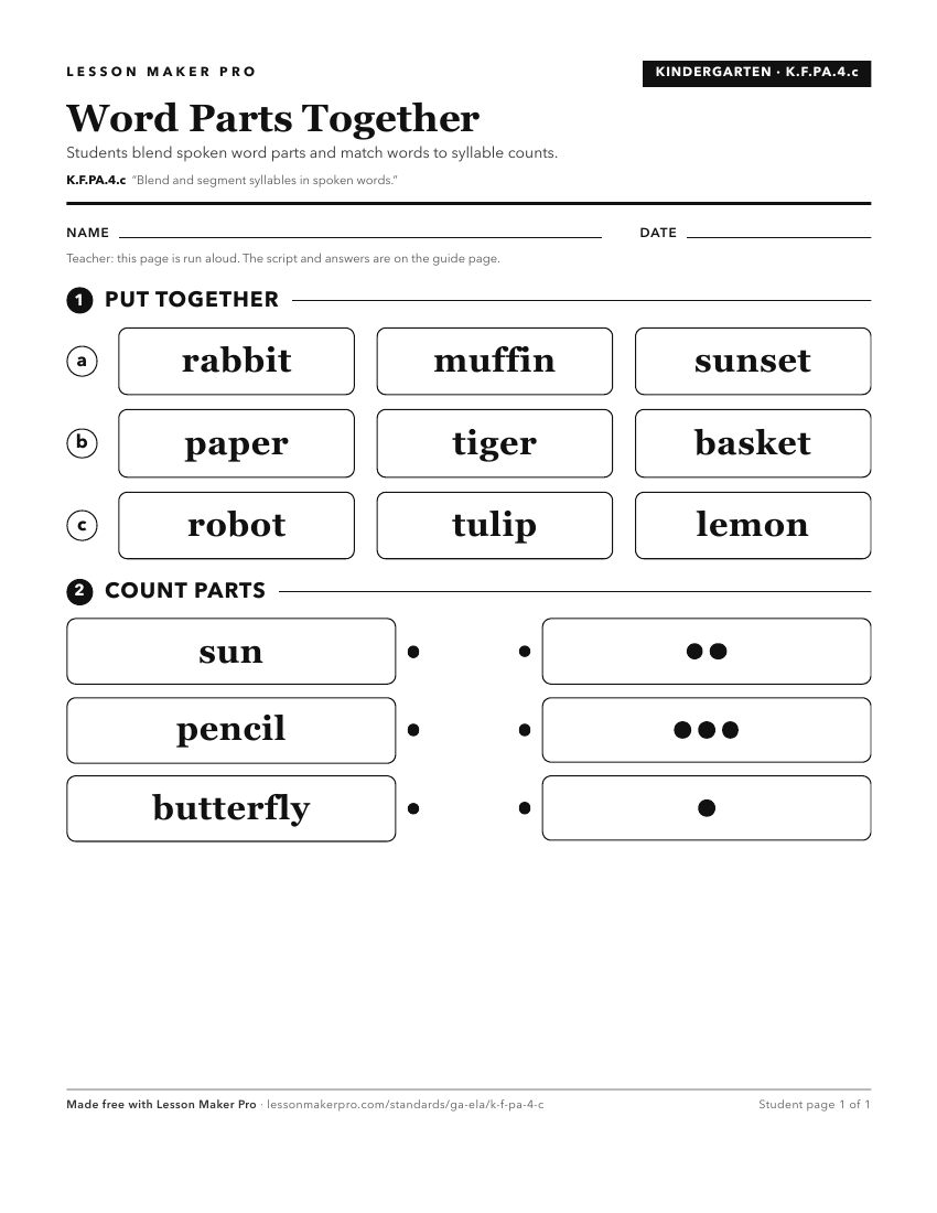 Preview of the K.F.PA.4.c printable worksheet