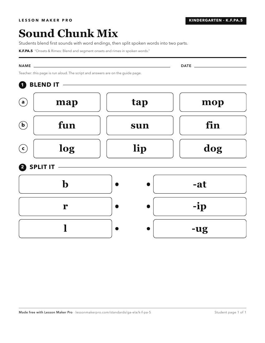 Preview of the K.F.PA.5 printable worksheet
