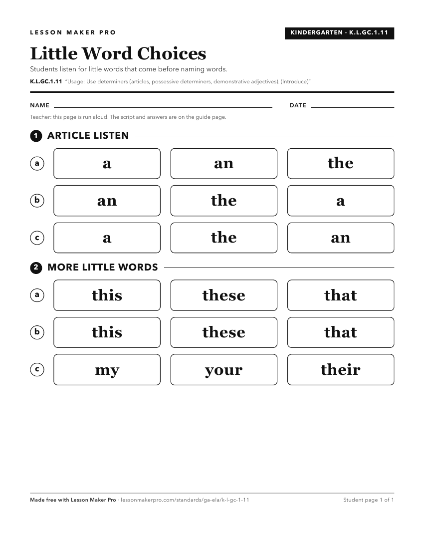 Preview of the K.L.GC.1.11 printable worksheet