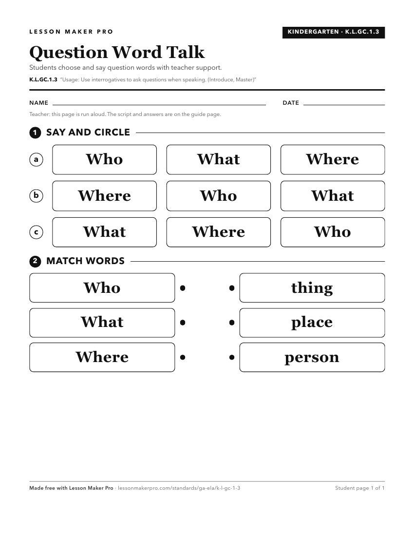 Preview of the K.L.GC.1.3 printable worksheet