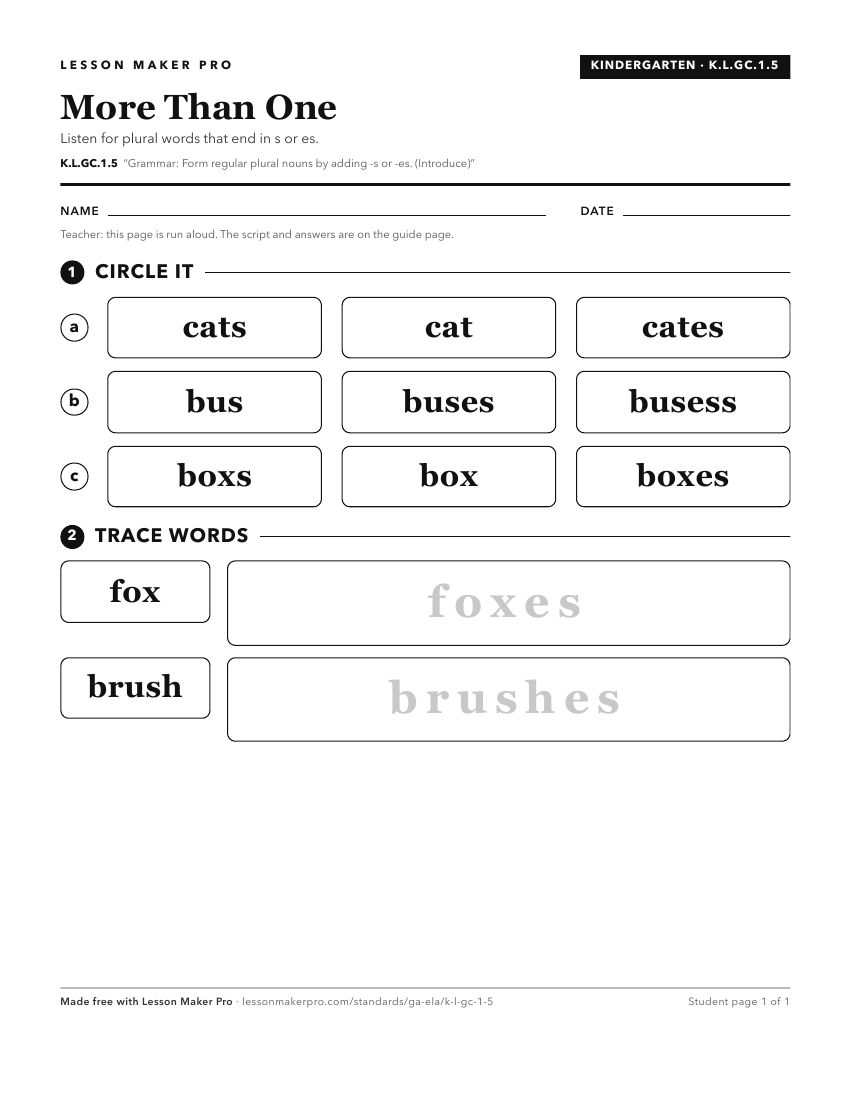 Preview of the K.L.GC.1.5 printable worksheet