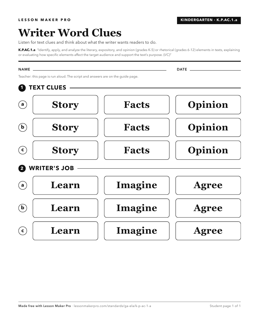 Preview of the K.P.AC.1.a printable worksheet
