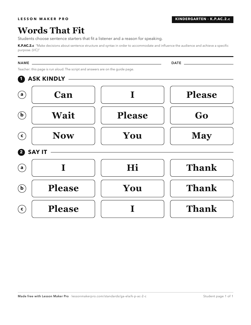 Preview of the K.P.AC.2.c printable worksheet