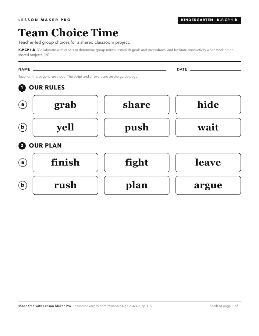 Preview of the K.P.CP.1.b printable worksheet