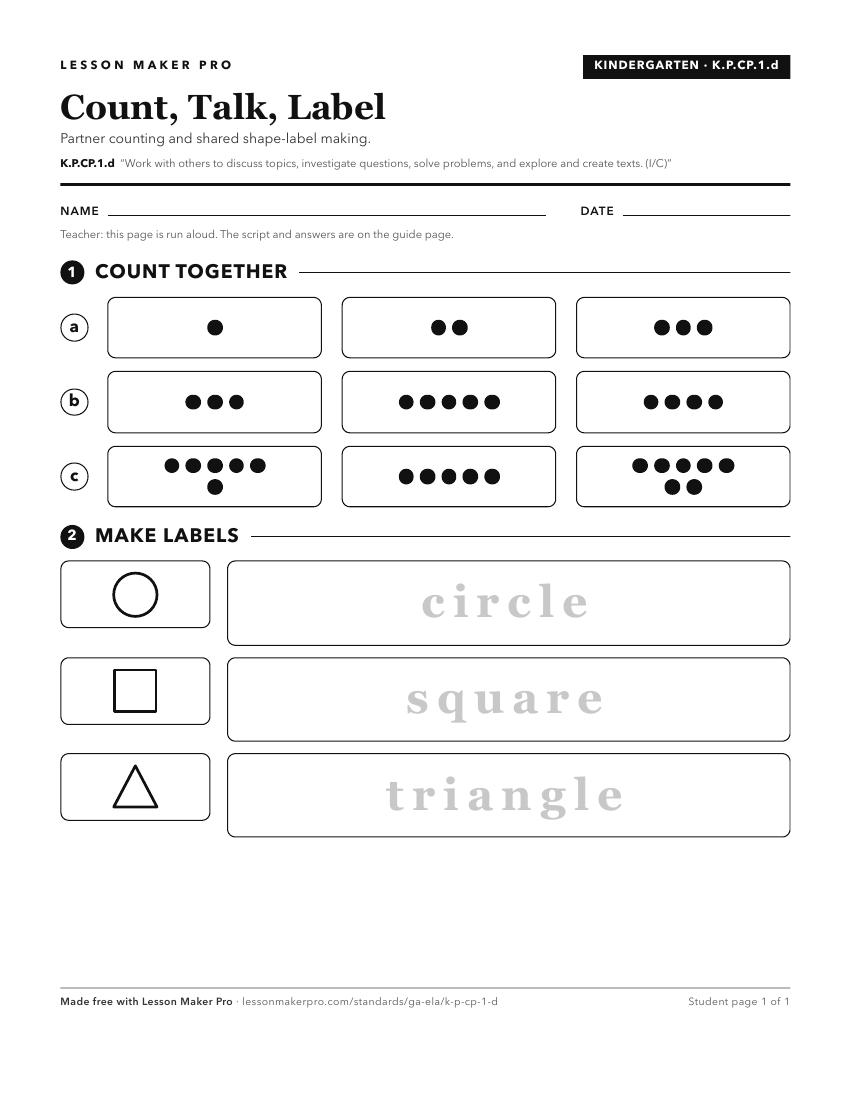 Preview of the K.P.CP.1.d printable worksheet