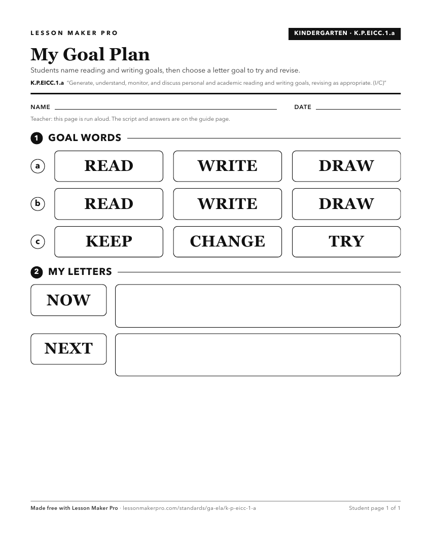 Preview of the K.P.EICC.1.a printable worksheet