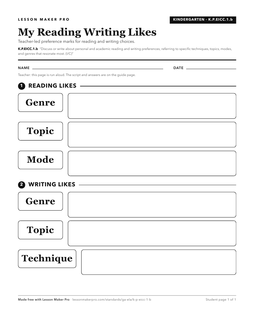 Preview of the K.P.EICC.1.b printable worksheet