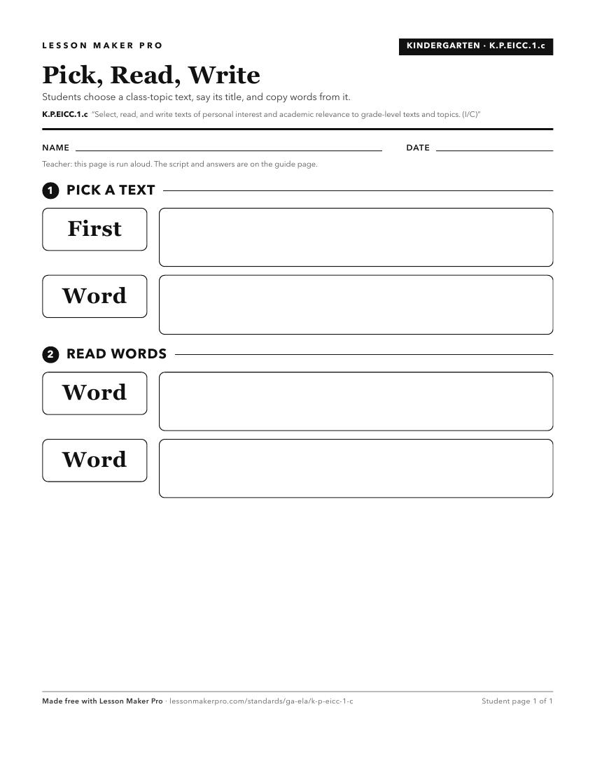 Preview of the K.P.EICC.1.c printable worksheet