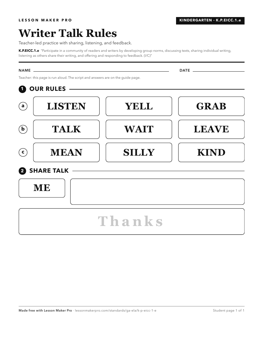 Preview of the K.P.EICC.1.e printable worksheet