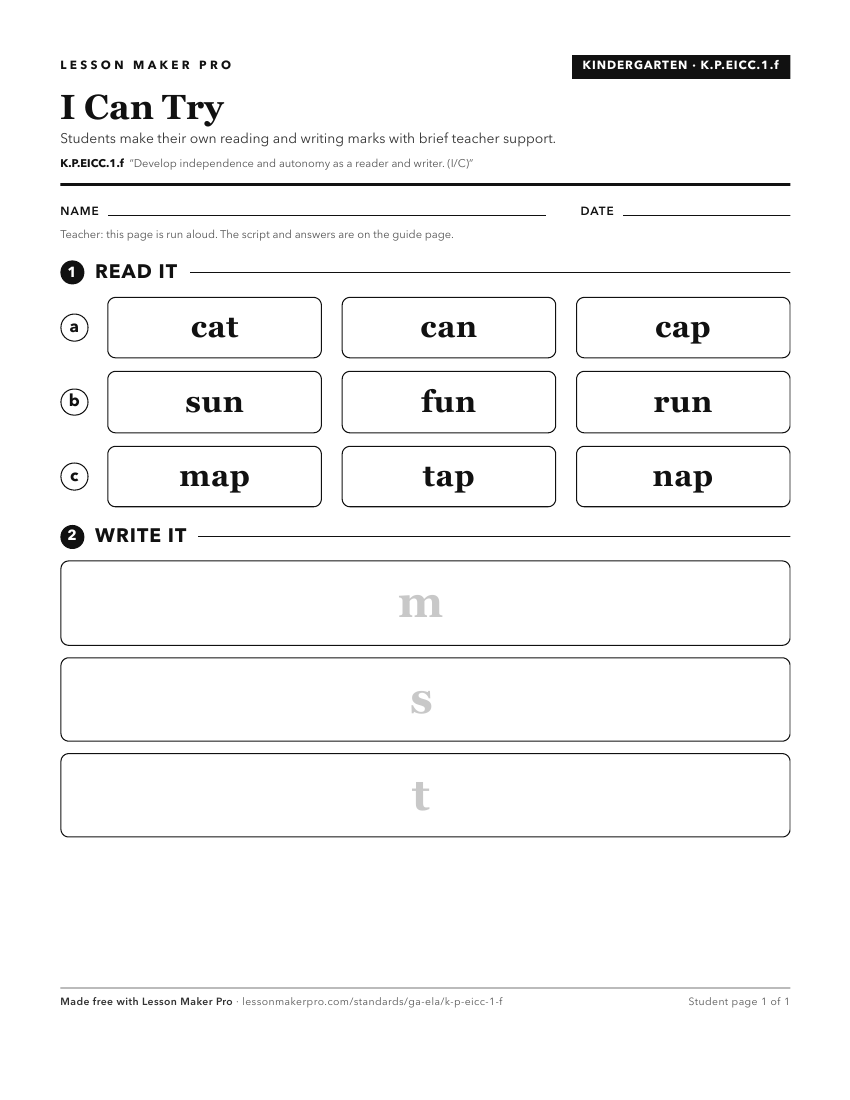 Preview of the K.P.EICC.1.f printable worksheet