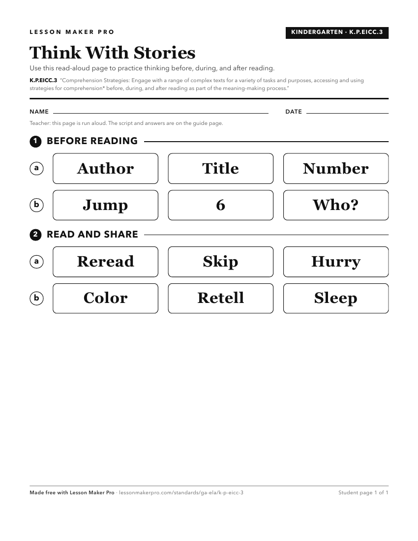 Preview of the K.P.EICC.3 printable worksheet