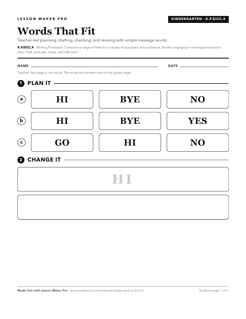 Preview of the K.P.EICC.4 printable worksheet
