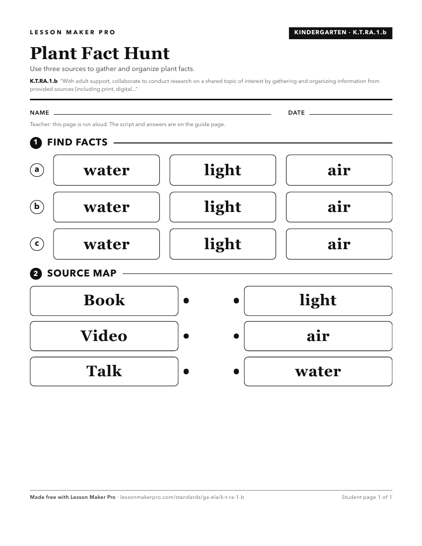 Preview of the K.T.RA.1.b printable worksheet
