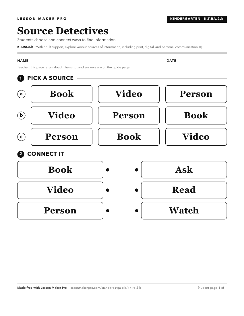 Preview of the K.T.RA.2.b printable worksheet