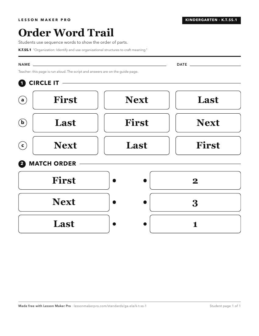 Preview of the K.T.SS.1 printable worksheet