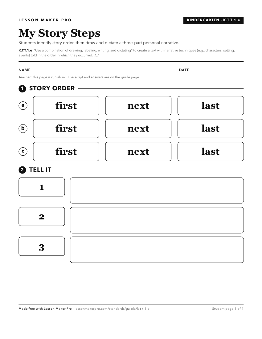 Preview of the K.T.T.1.e printable worksheet
