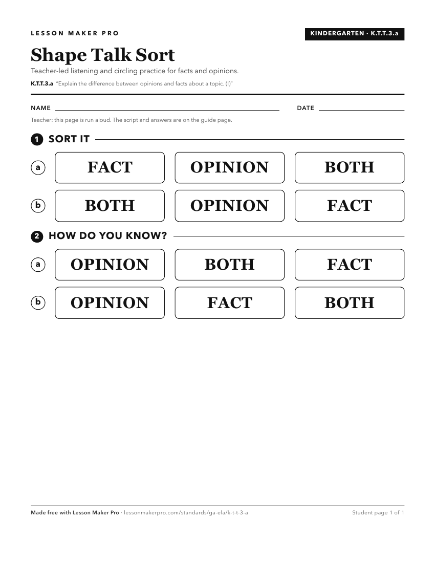 Preview of the K.T.T.3.a printable worksheet