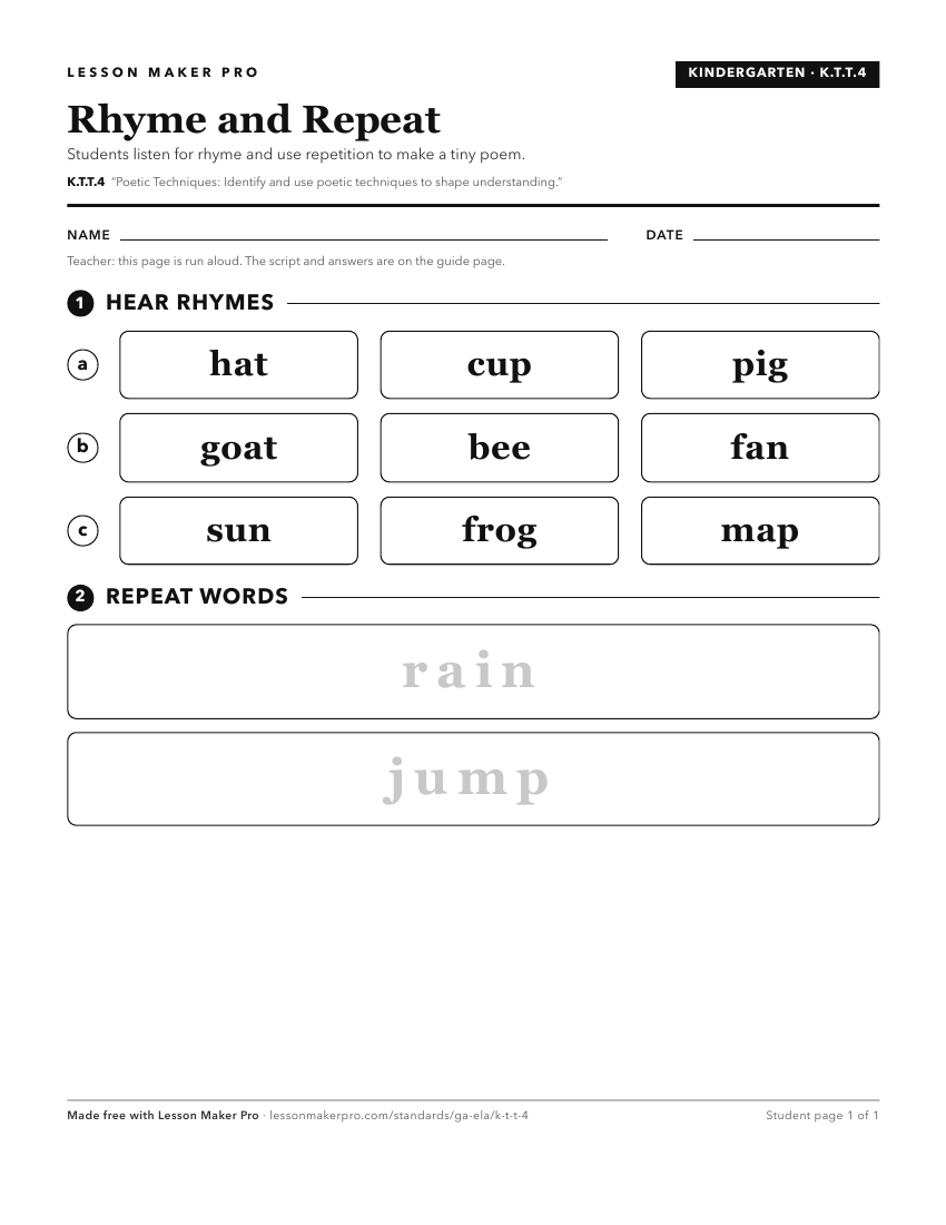 Preview of the K.T.T.4 printable worksheet
