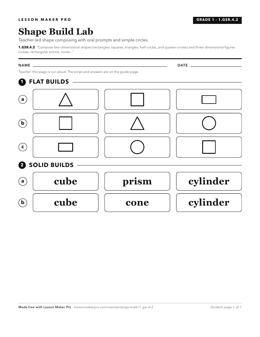 Preview of the 1.GSR.4.2 printable worksheet