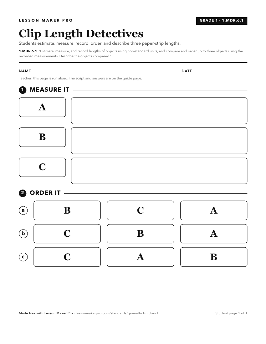 Preview of the 1.MDR.6.1 printable worksheet