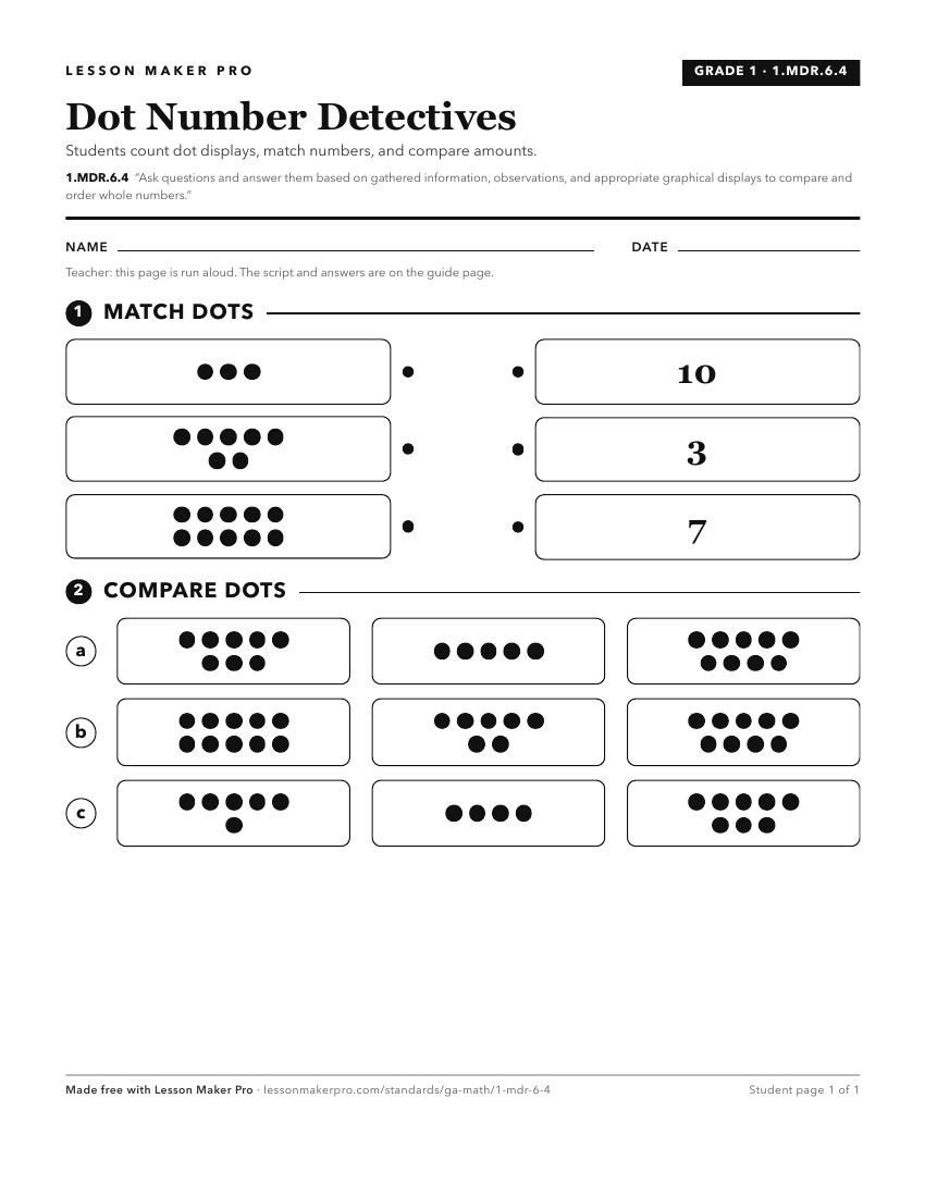 Preview of the 1.MDR.6.4 printable worksheet