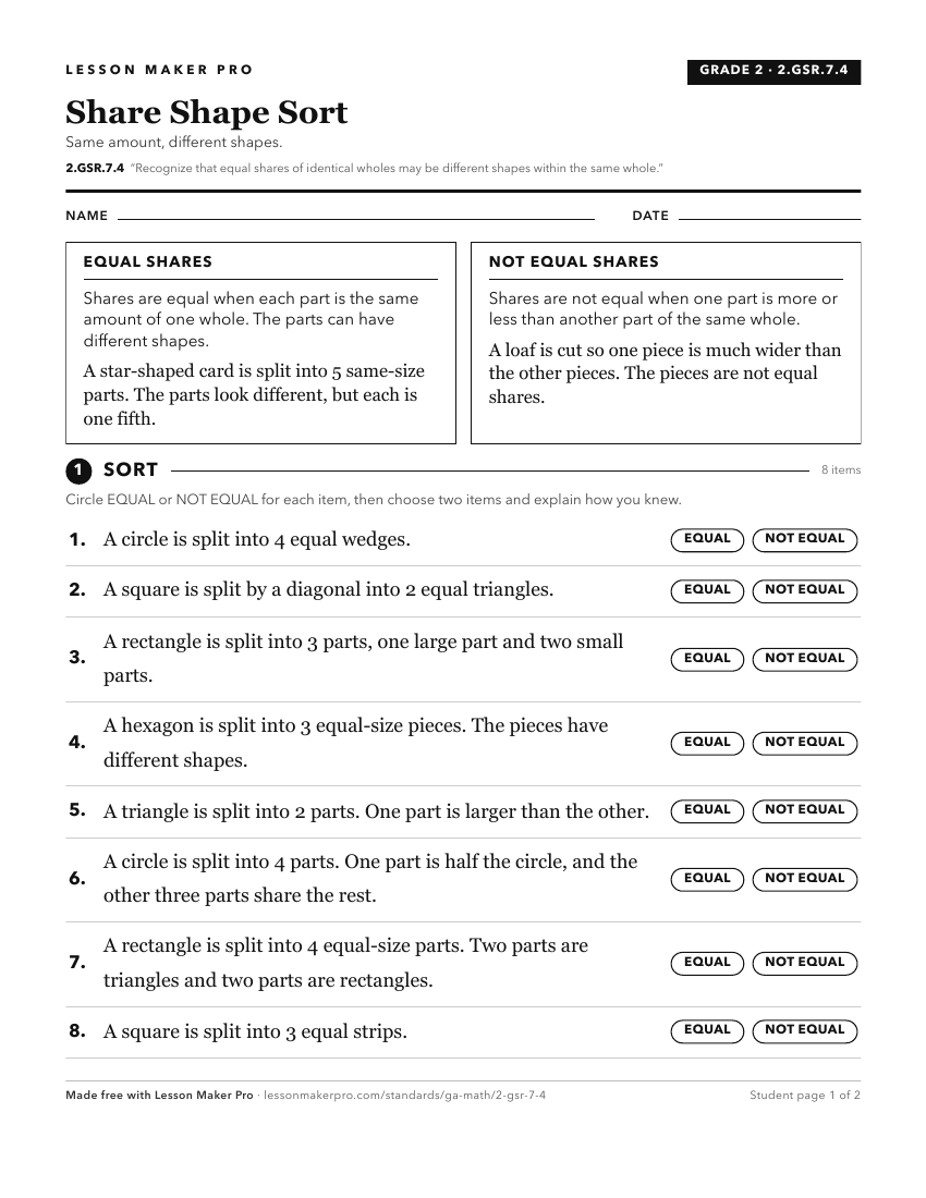 Preview of the 2.GSR.7.4 printable worksheet
