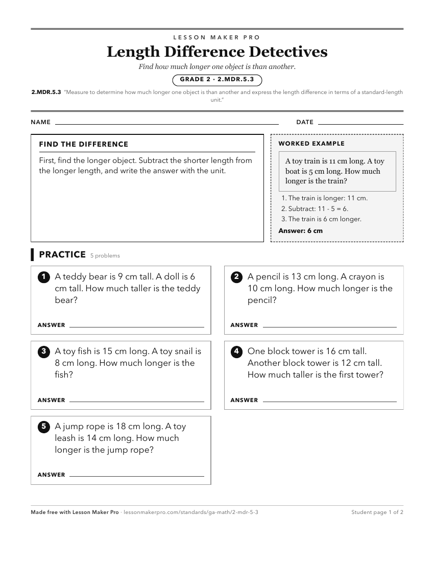 Preview of the 2.MDR.5.3 printable worksheet