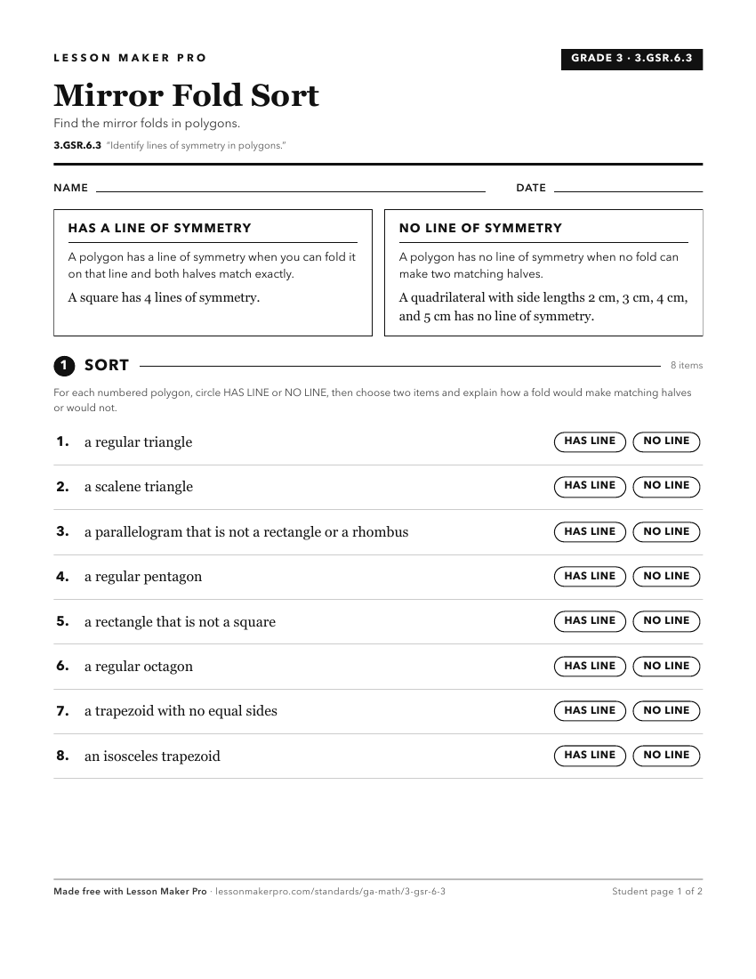 Preview of the 3.GSR.6.3 printable worksheet