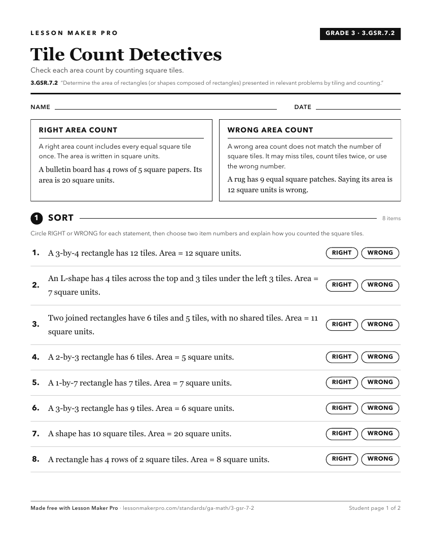 Preview of the 3.GSR.7.2 printable worksheet