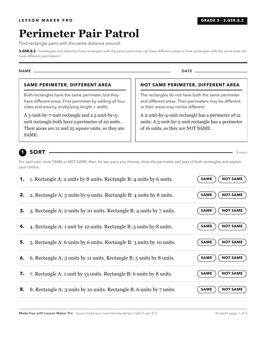 Preview of the 3.GSR.8.2 printable worksheet
