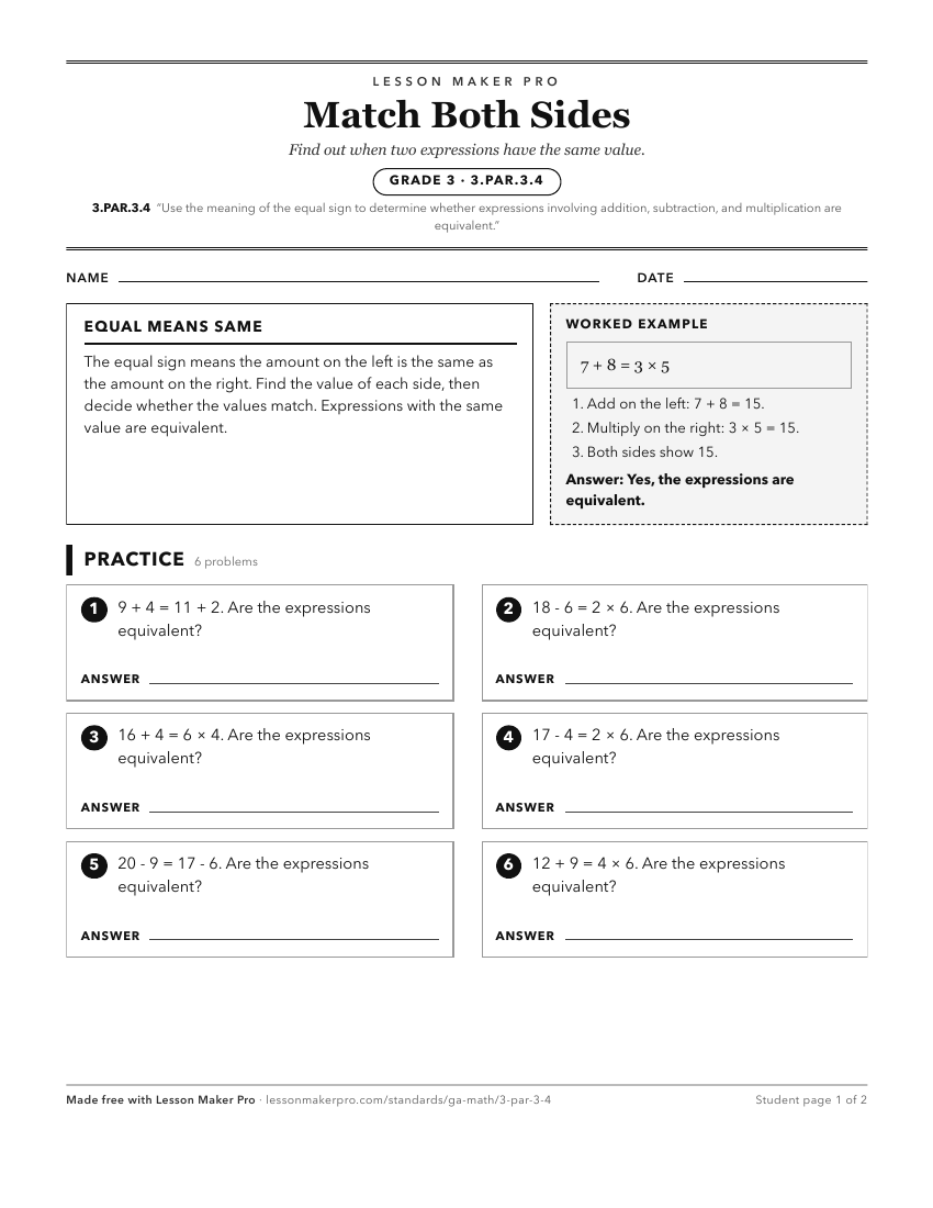 Preview of the 3.PAR.3.4 printable worksheet