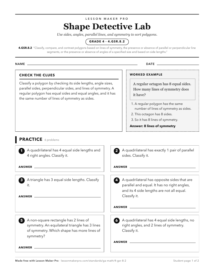 Preview of the 4.GSR.8.2 printable worksheet