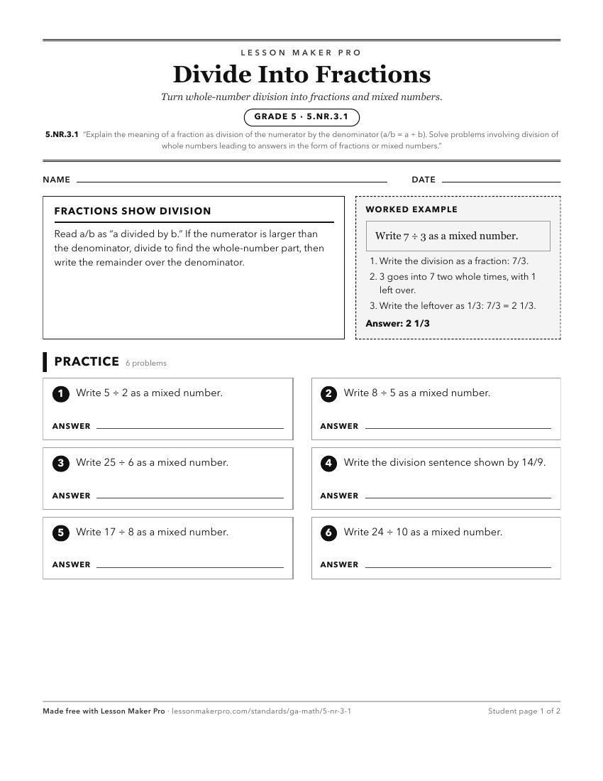 Preview of the 5.NR.3.1 printable worksheet