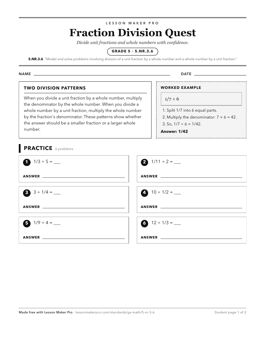 Preview of the 5.NR.3.6 printable worksheet