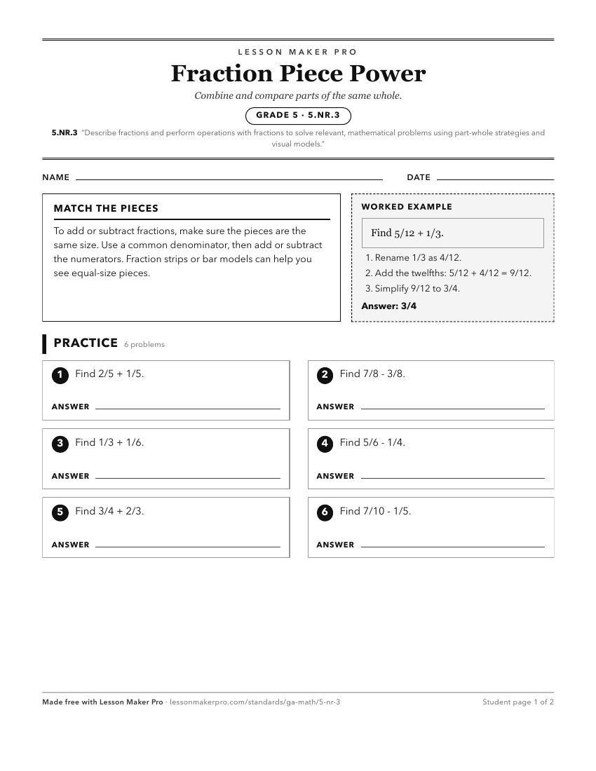 Preview of the 5.NR.3 printable worksheet