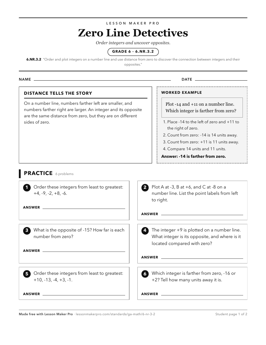 Preview of the 6.NR.3.2 printable worksheet