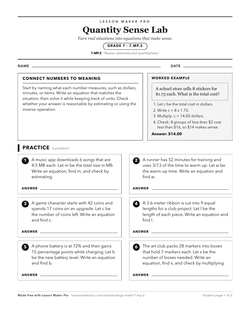 Preview of the 7.MP.2 printable worksheet