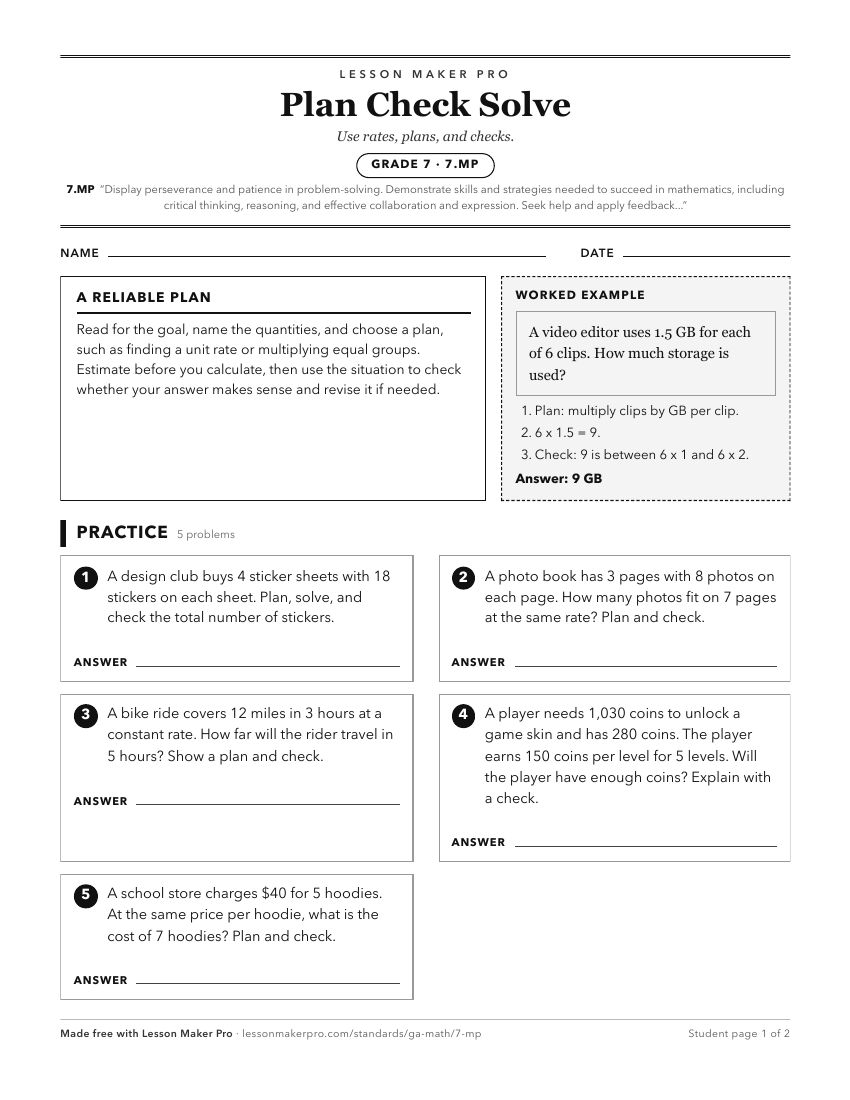 Preview of the 7.MP printable worksheet